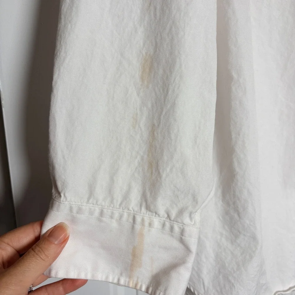 Polo Ralph Lauren Button Down Mens 18 34/35 White Regent Custom Fit Dress Shirt